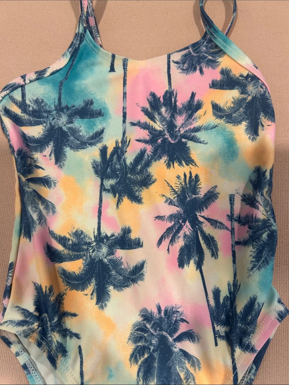 3 Girls One-Piece Swimsuits - Tropical (18-24), Pineapple (24) & Hot Pink (2T)